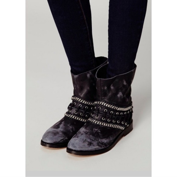 Free People Distressed Chain Boot - Picture 7 of 7